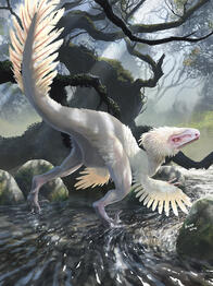 Albino Deinonychus © Kitt Lapeña